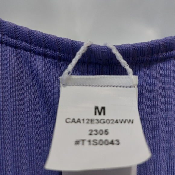 Cupshe One Piece Swimsuit Vneck Adjustable  Strap Women M Purple - Picture 5 of 7